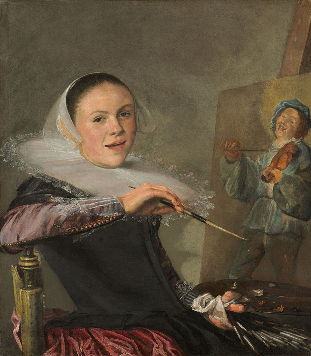 Judith Leyster's Self-portrait (around 1633), part of the collection at the National Gallery of Art, Washington, DC Photo via Wikimedia