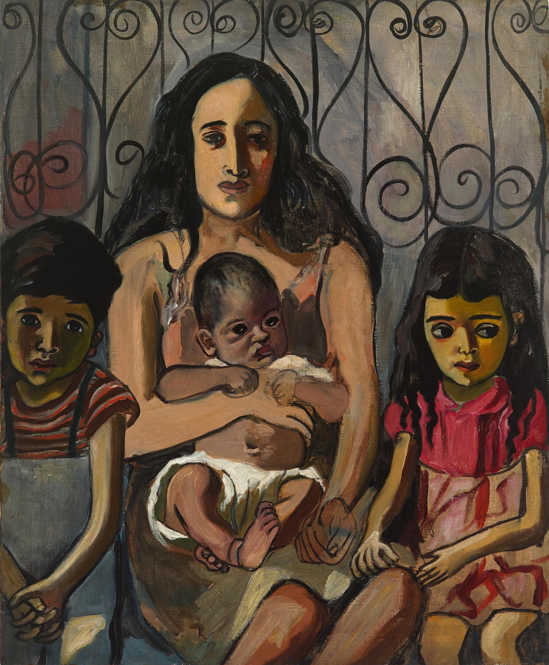 Alice Neel, The Spanish Family (1943) © The Estate of Alice Neel