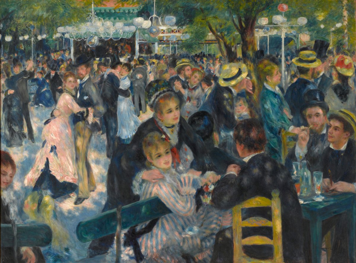 Renoir's Dance at the Moulin de la Galette (1876)
© Musée d'Orsay, Dist. RMN-Grand Palais / Patrice Schmidt