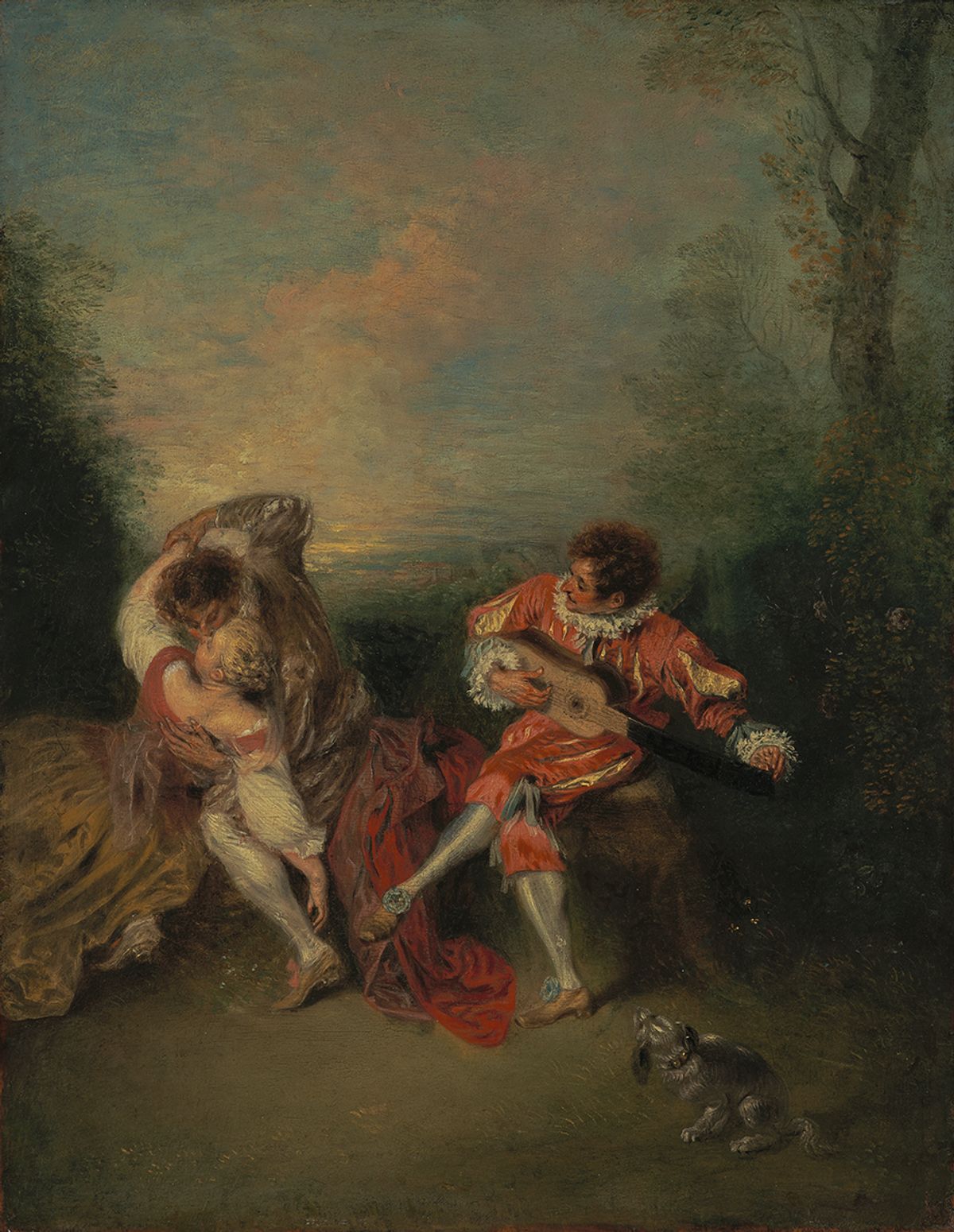 Antoine Watteau’s La Surprise (around 1718) Getty Research Institute