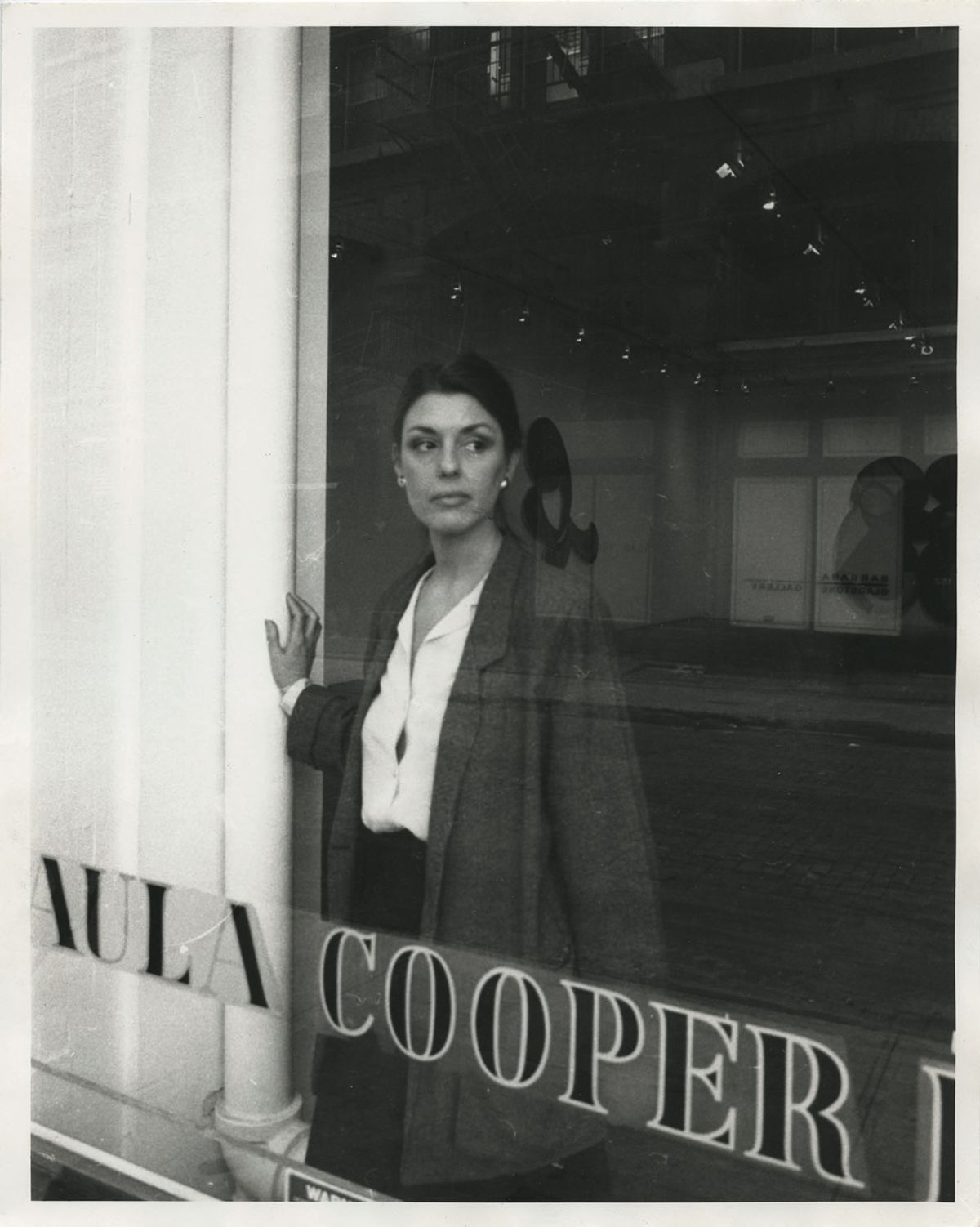 Paula Cooper at her gallery on Wooster Street, New York in 1983 Photo: Richard Leslie Schulman; courtesy of paula cooper gallery