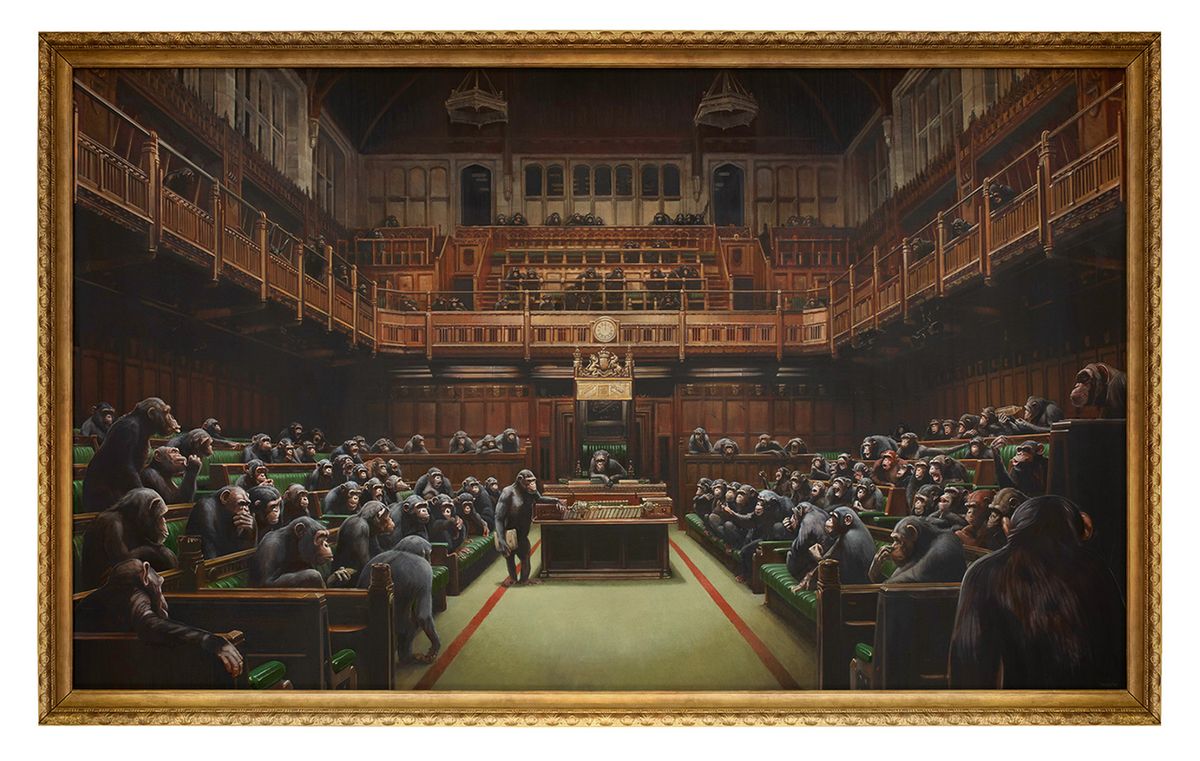 Homo politicus: Banksy’s Devolved Parliament sold for £9.9m © Bristol Culture
