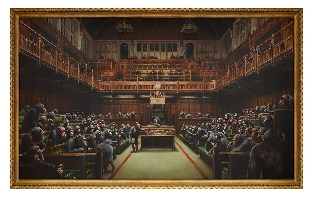Homo politicus: Banksy’s Devolved Parliament sold for £9.9m © Bristol Culture