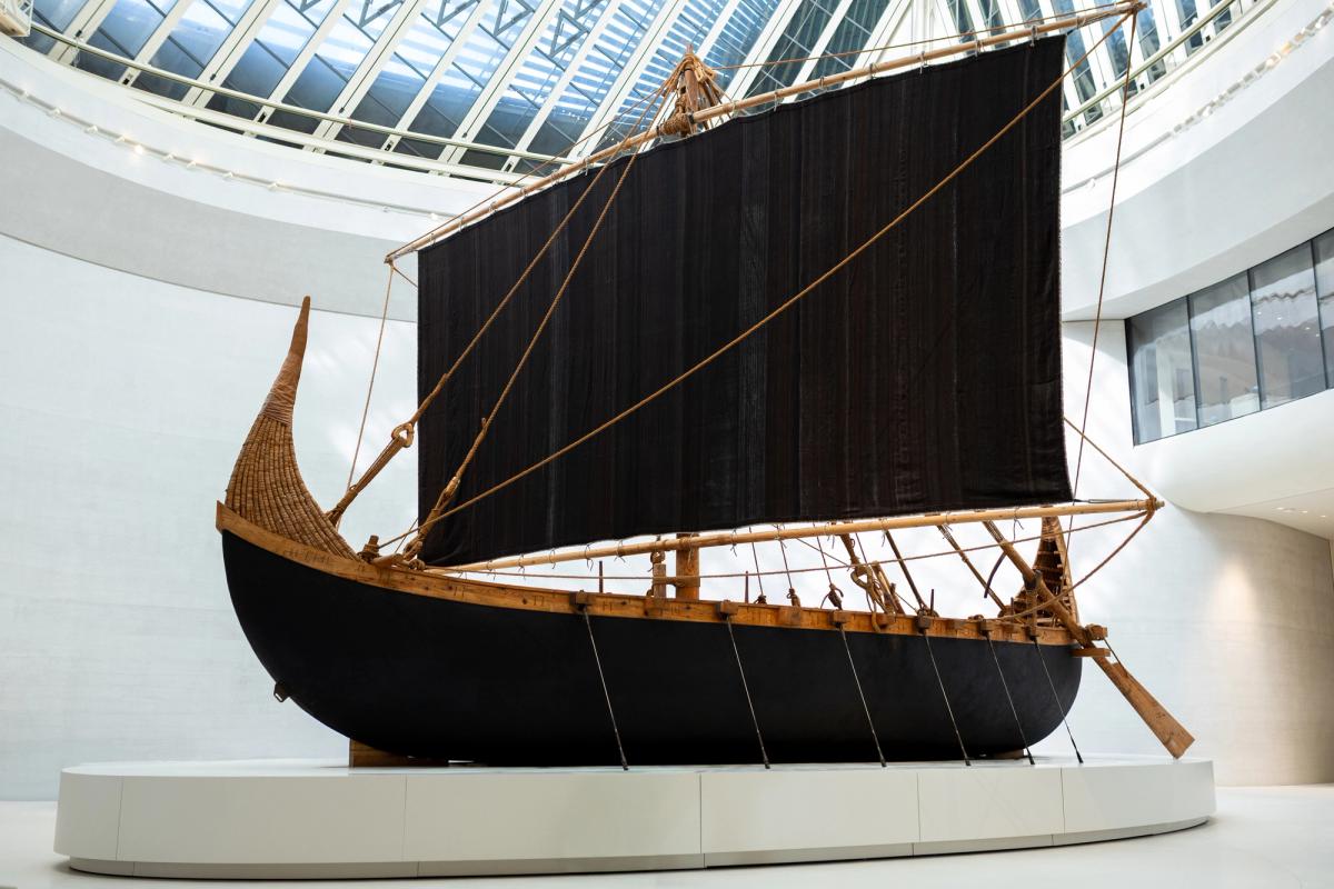 The Magan Boat was recreated based on research conducted by Zayed National Museum in partnership with local universities Image: Courtesy Zayed National Museum
