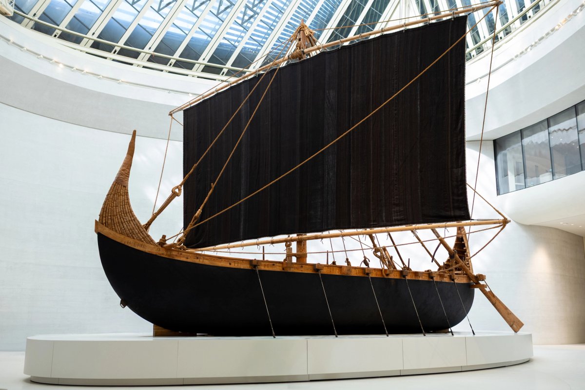 The Magan Boat was recreated based on research conducted by Zayed National Museum in partnership with local universities Image: Courtesy Zayed National Museum
