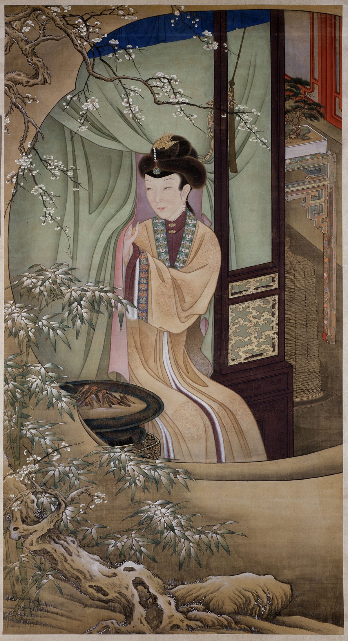 A hanging scroll by 17th- or 18th-century court painters in Beijing © The Palace Museum