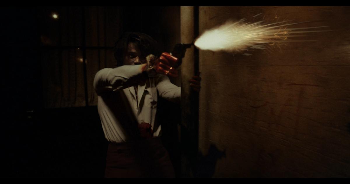 Rewind: a still from *****, Arthur Jafa’s retelling of the final scene of Taxi Driver
Courtesy of Gladstone gallery