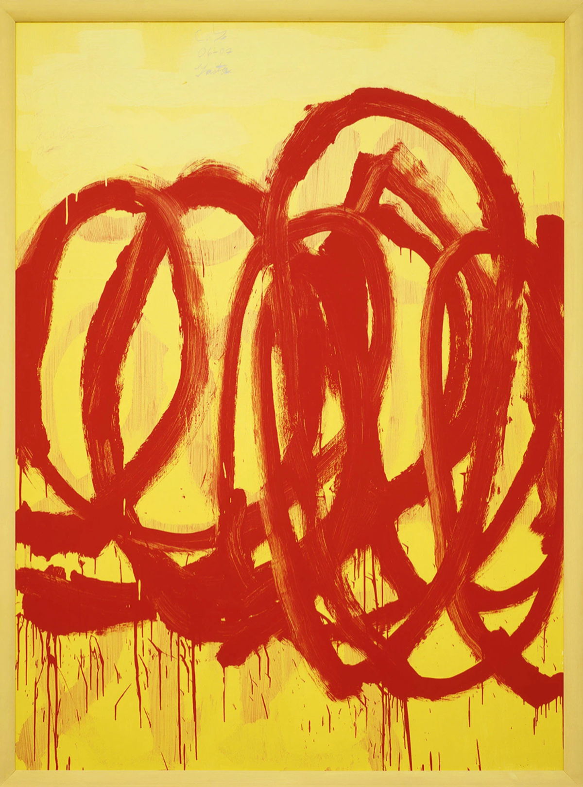 Cy Twombly, Untitled (2007), from the collection of Bill Bell ©Cy Twombly Foundation, Courtesy Gagosian