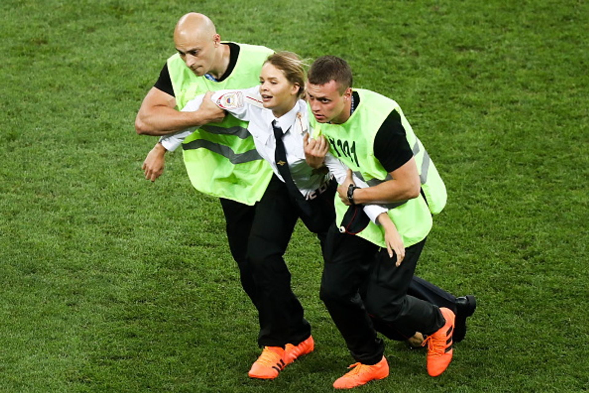 Pussy Riot Say They Invaded Pitch During World Cup Final As Political Protest