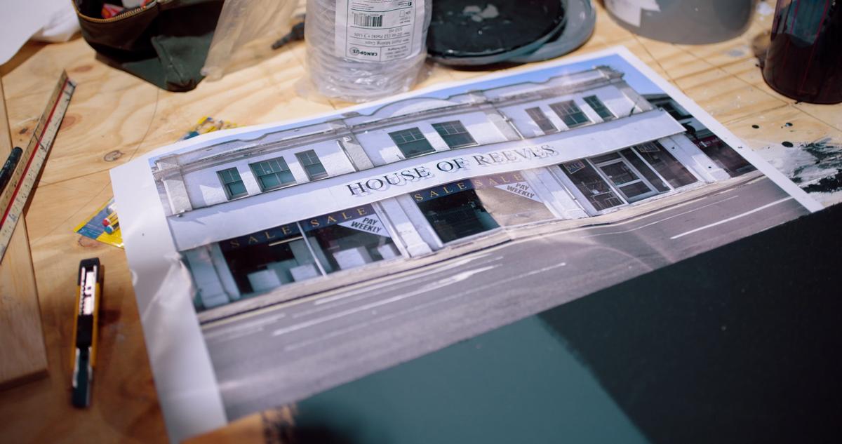 Today Reeves Corner is merely a fenced-off area of disused scrubland
Reeves Corner stills © Somerset House Trust