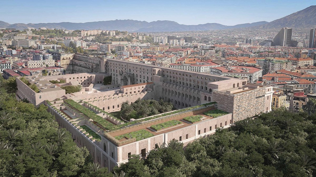 The Albergo dei Poveri, one of Europe’s biggest historic buildings, will house the National Archaeological Museum of Naples and the city’s National Library, as well as university facilities
Photo: ABDR