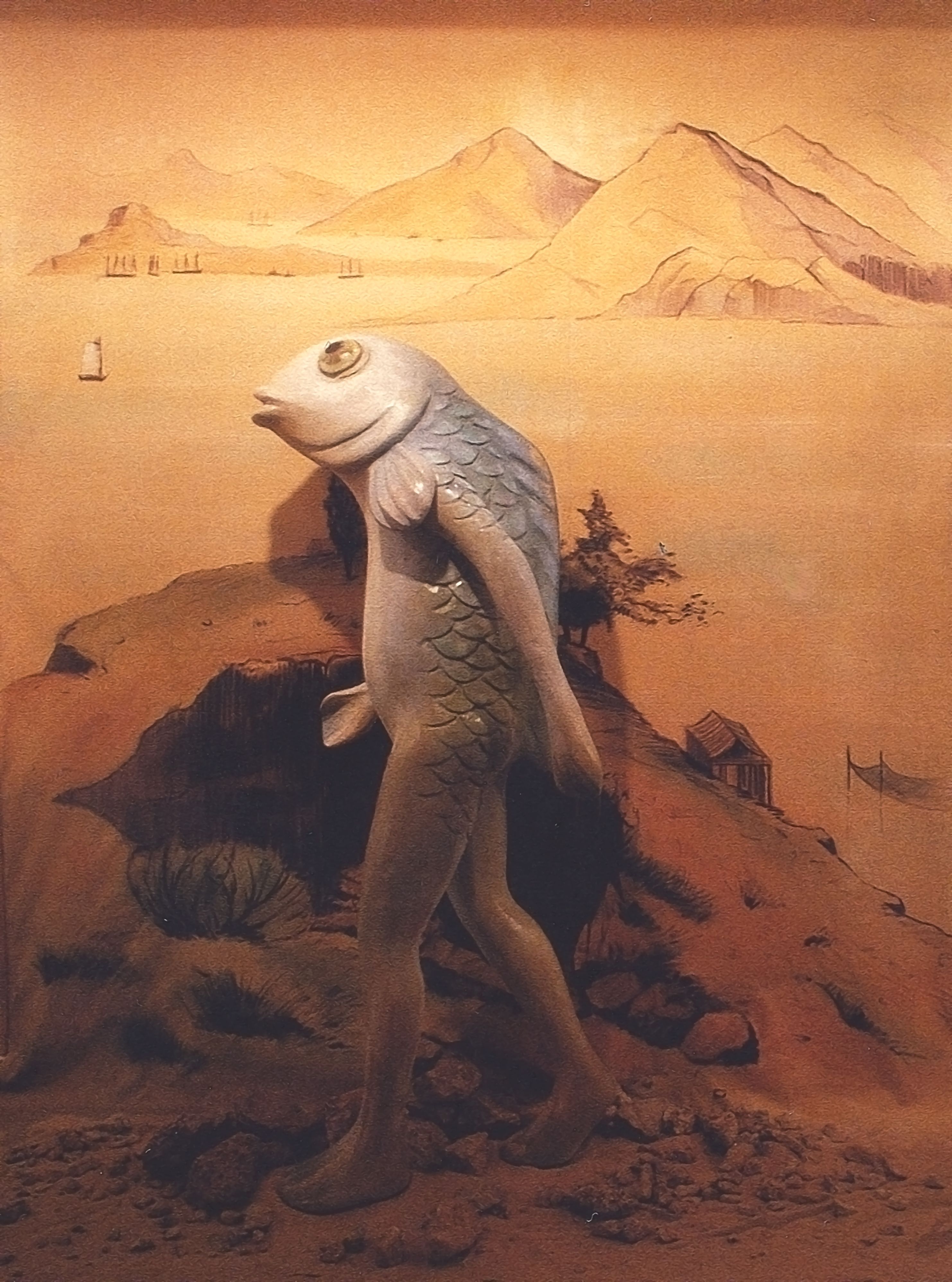Jimmy Keung Chi Ming’s sculpture Lo Ting (1997) depicts a creature from Hong Kong folklore, which serves as a metaphor for the rapidly transforming city 

Image courtesy of the artist and Hong Kong Arts Centre Oscar Ho Hing Kay Archive, Asia Art Archive Collection