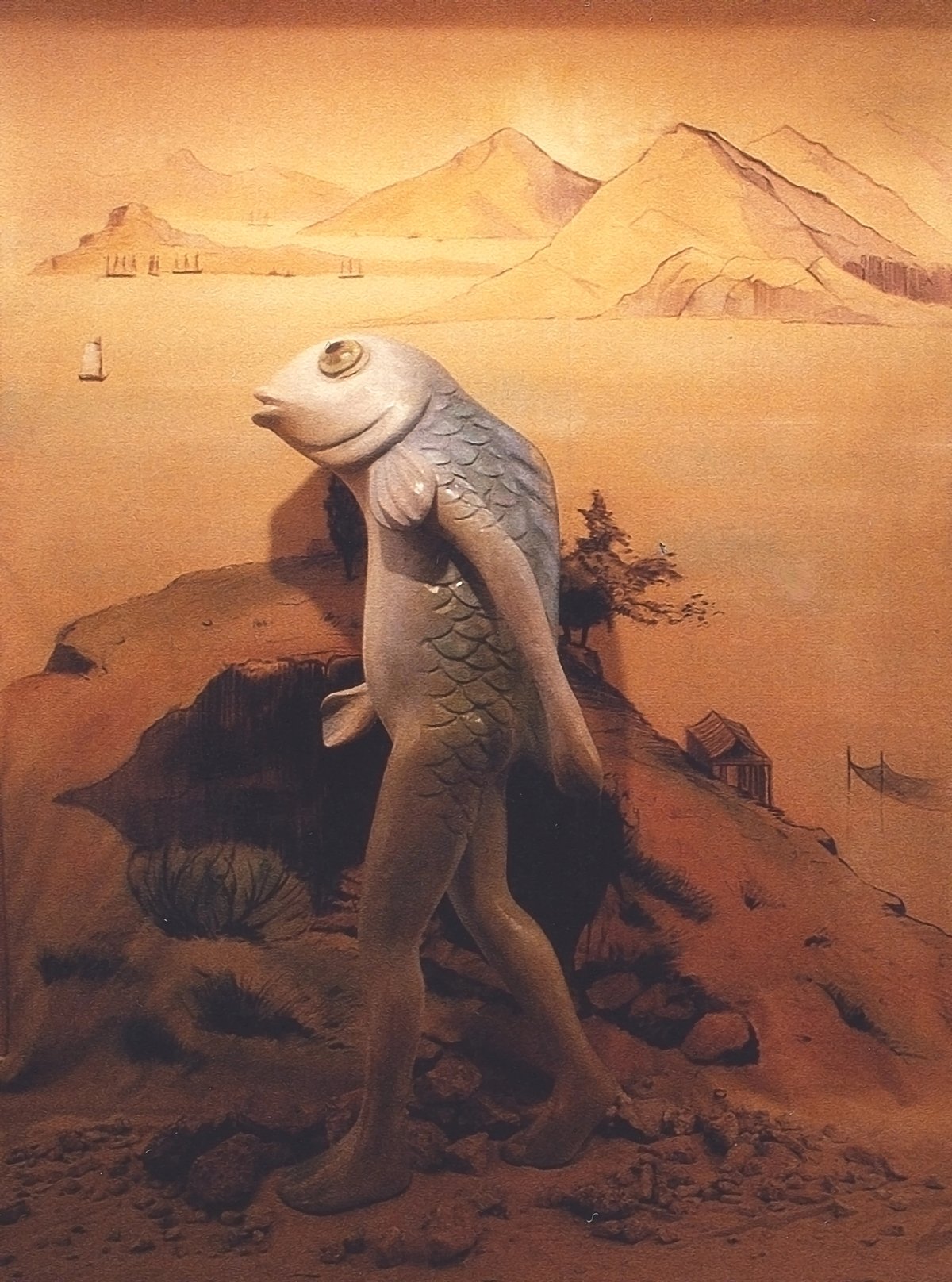 Jimmy Keung Chi Ming’s sculpture Lo Ting (1997) depicts a creature from Hong Kong folklore, which serves as a metaphor for the rapidly transforming city
Image courtesy of the artist and Hong Kong Arts Centre Oscar Ho Hing Kay Archive, Asia Art Archive Collection