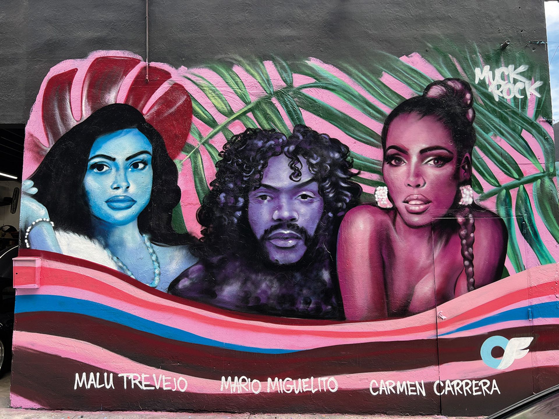Graffiti artist Jules Muck’s mural of three OnlyFans creators was created in collaboration with the platform to promote it as a home for all kinds of creators Courtesy of Jules Muck