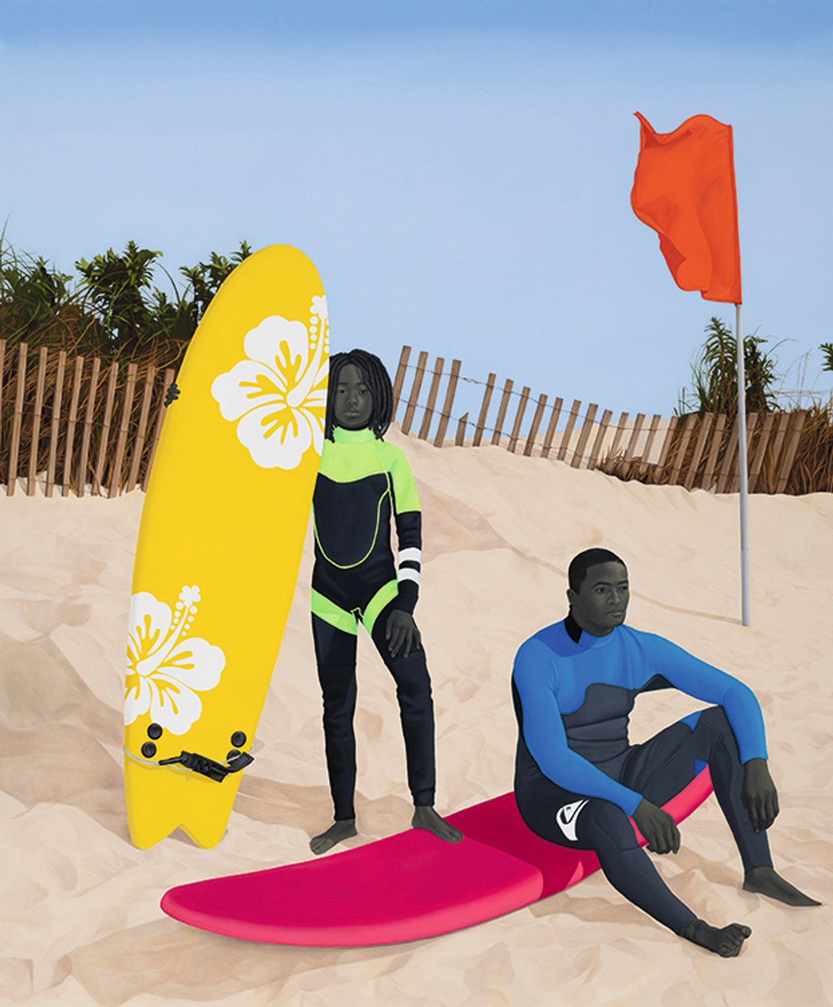 Amy Sherald's An Ocean Away (2020), a promised gift from Willow Bay and Robert Igern, was one of many works depicting Black Americans that the Los Angeles Country Museum of Art acquired in December 2021
© Amy Sherald, courtesy of the artist and Hauser & Wirth