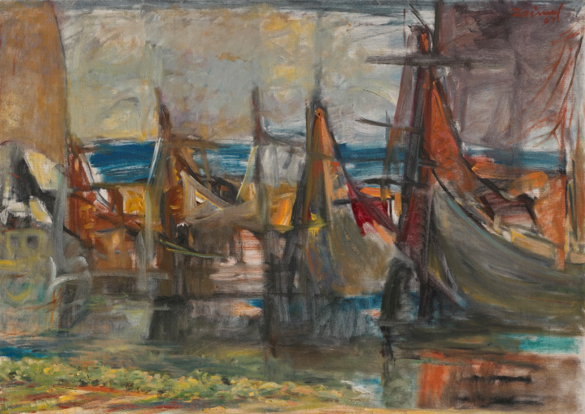 Zainul Abedin's Untitled (Fishing Boats) (1969)
Courtesy of Christie's