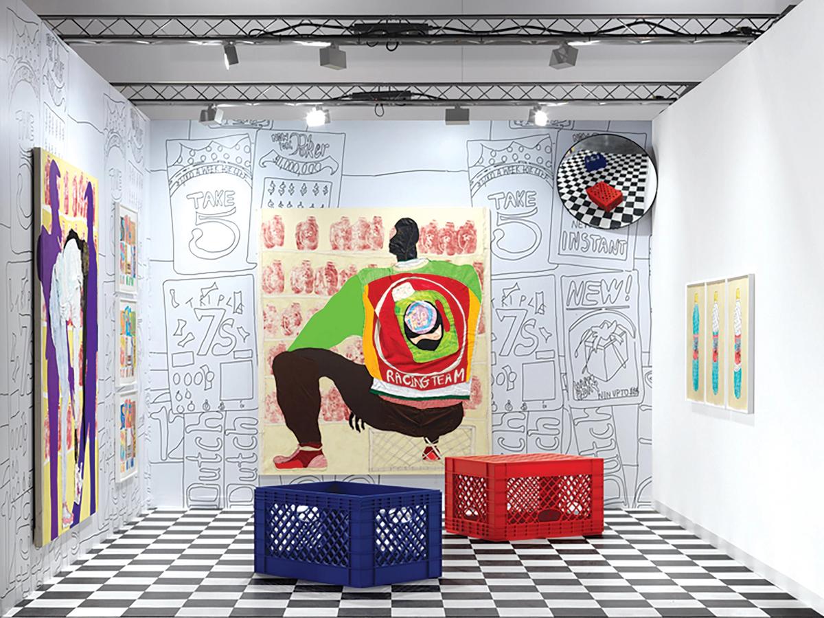 Work by Tschabalala Self, shown by Thierry Goldberg gallery at Art Basel in Miami Beach Photo: courtesy of Thierry Goldberg