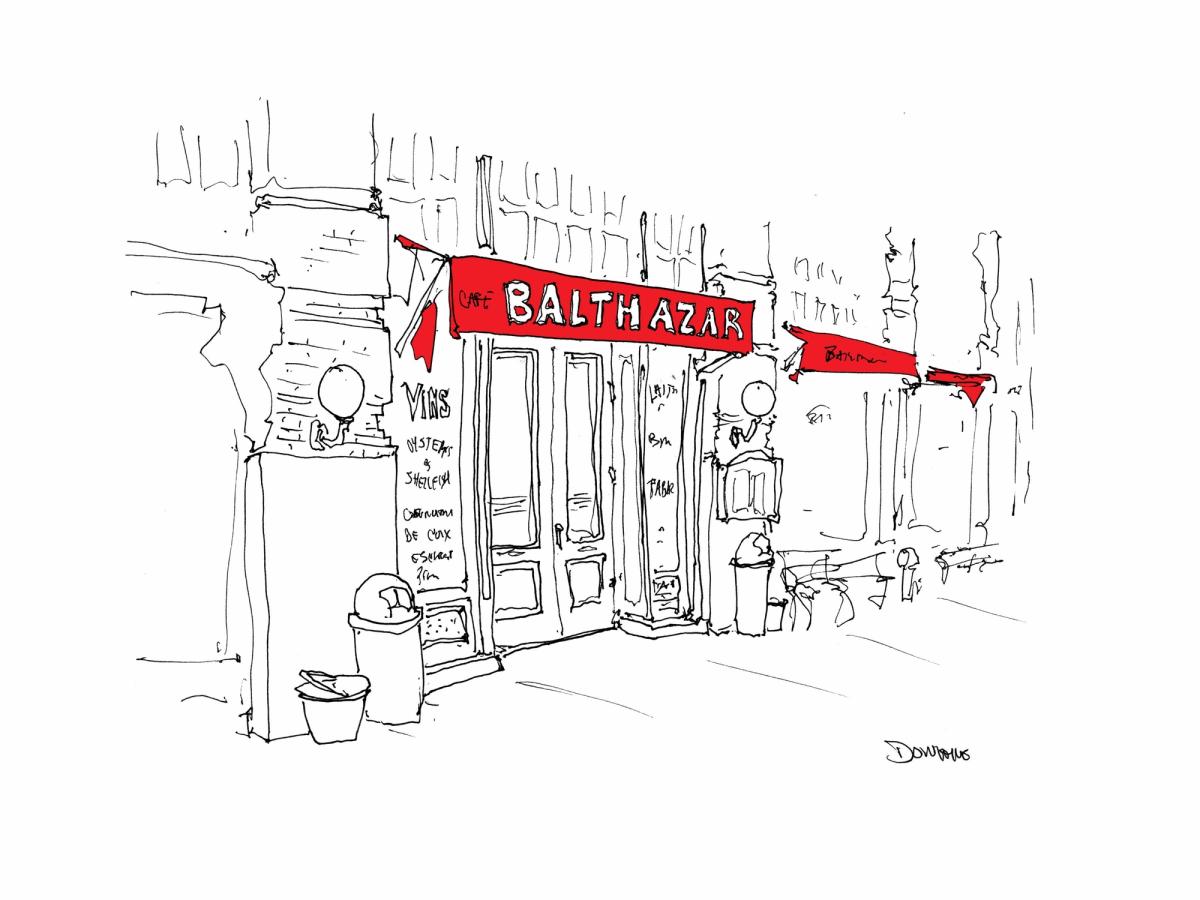 Donahue has been sketching New York's favourite eateries since 2017. Courtesy of the artist
