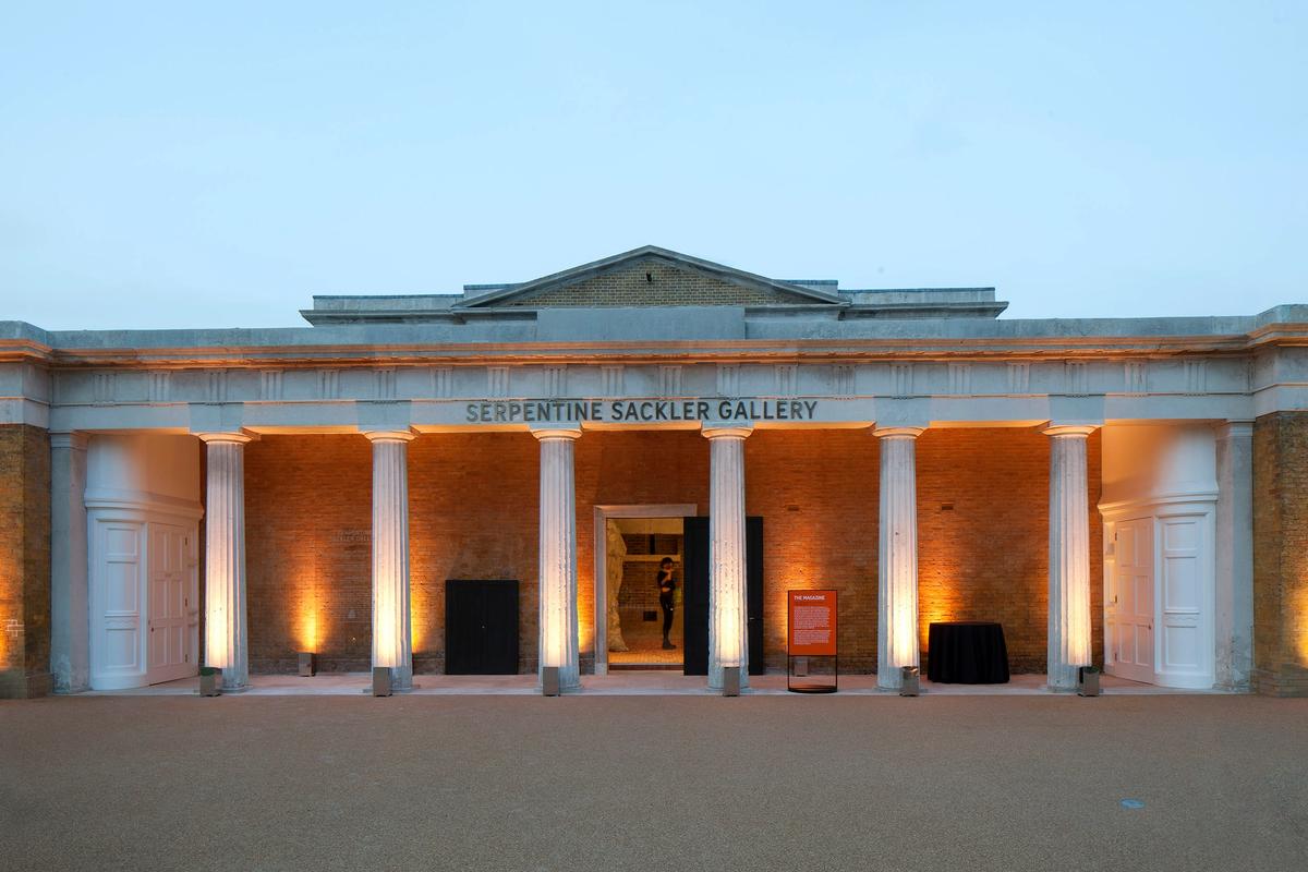 The Sackler name is still on the facade of the building © 2013 Luke Hayes
