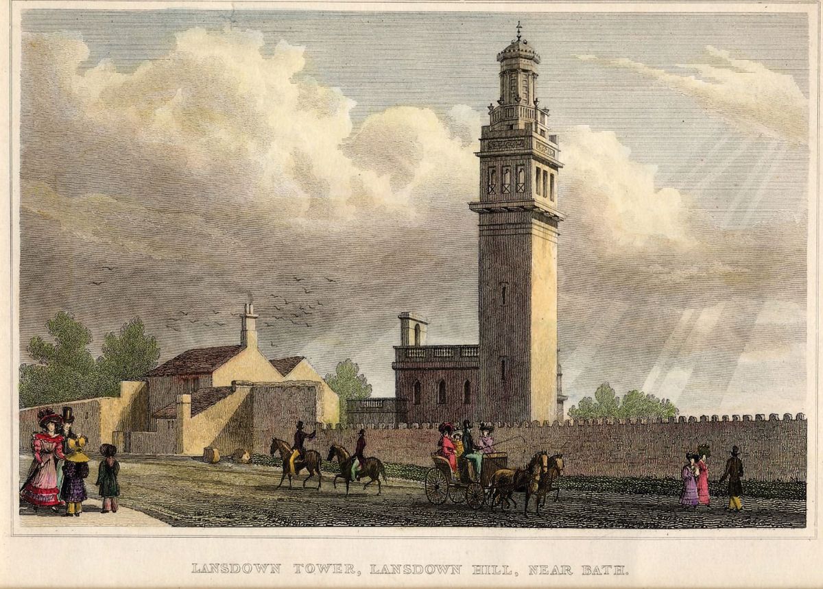 A 19th-century engraving of Beckford’s Tower, which was built between 1826 and 1827 by the writer, slave owner and collector William Beckford (1760-1840) and is now owned by the Bath Preservation Trust
© Beckford’s Tower and Museum; Bath Preservation Trust