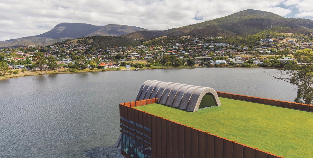 The Pharos wing at the Museum of Old and New Art (Mona) in Hobart, Tasmania, founded by the professional gambler and businessman David Walsh Photo: Mona/Jesse Hunniford; courtesy of Mona
