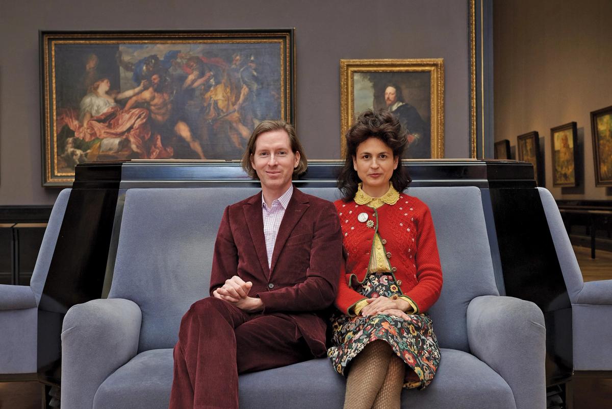 Wes Anderson and Juman Malouf in the Kunsthistorisches Museum KHM-Museumsverband