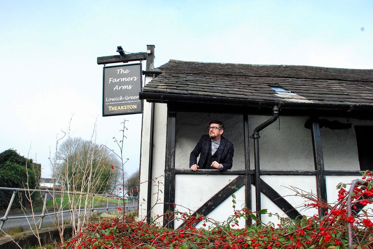 Grizedale's director Adam Sutherland at the Farmer's Arms, which is now a place for discussion and experimental, socially useful projects © Karen Guthrie