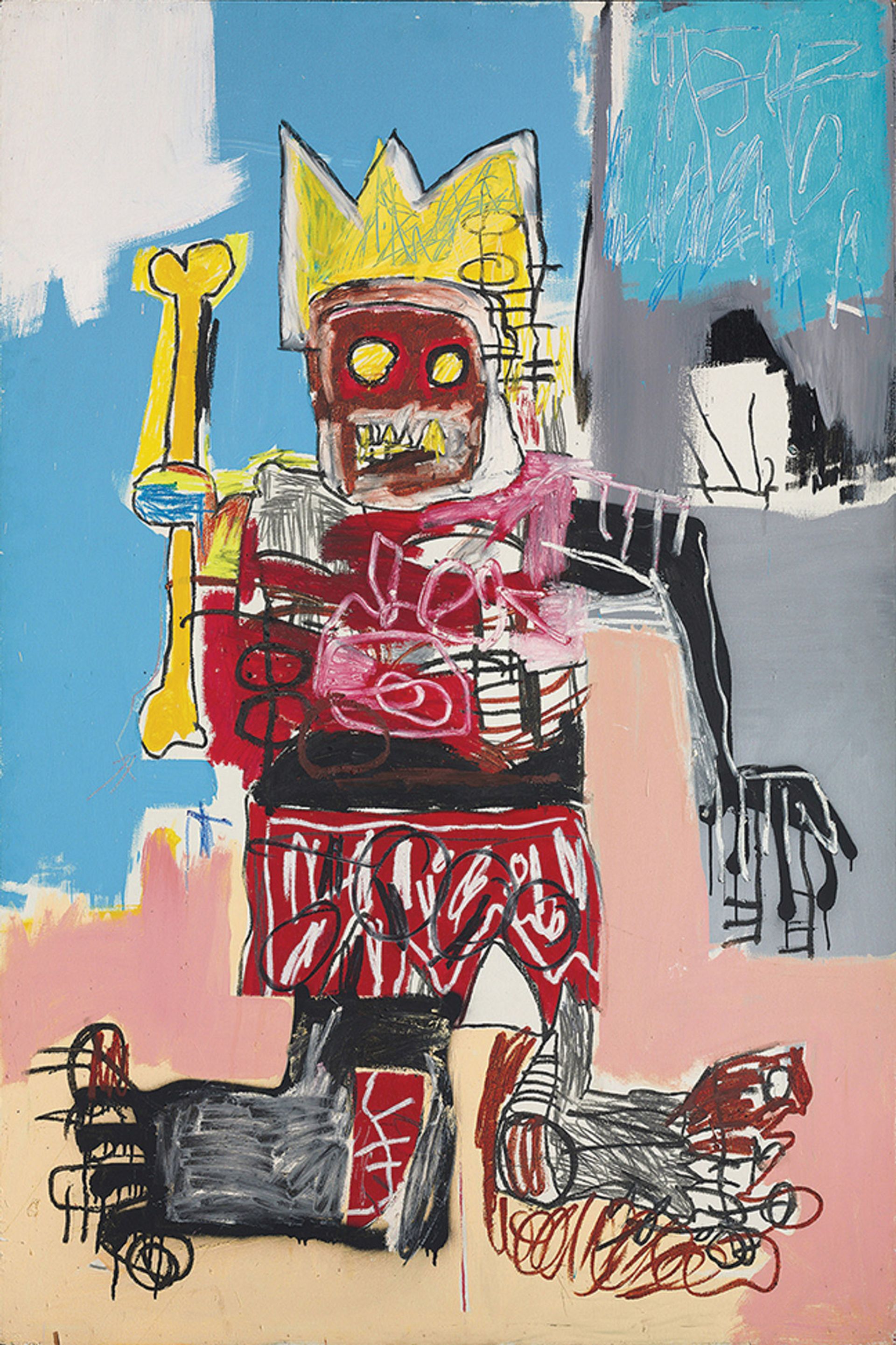 Untitled (1982) by Basquiat, who drew big crowds in Paris © Estate of Jean-Michel Basquiat/Licensed by Artestar, New York