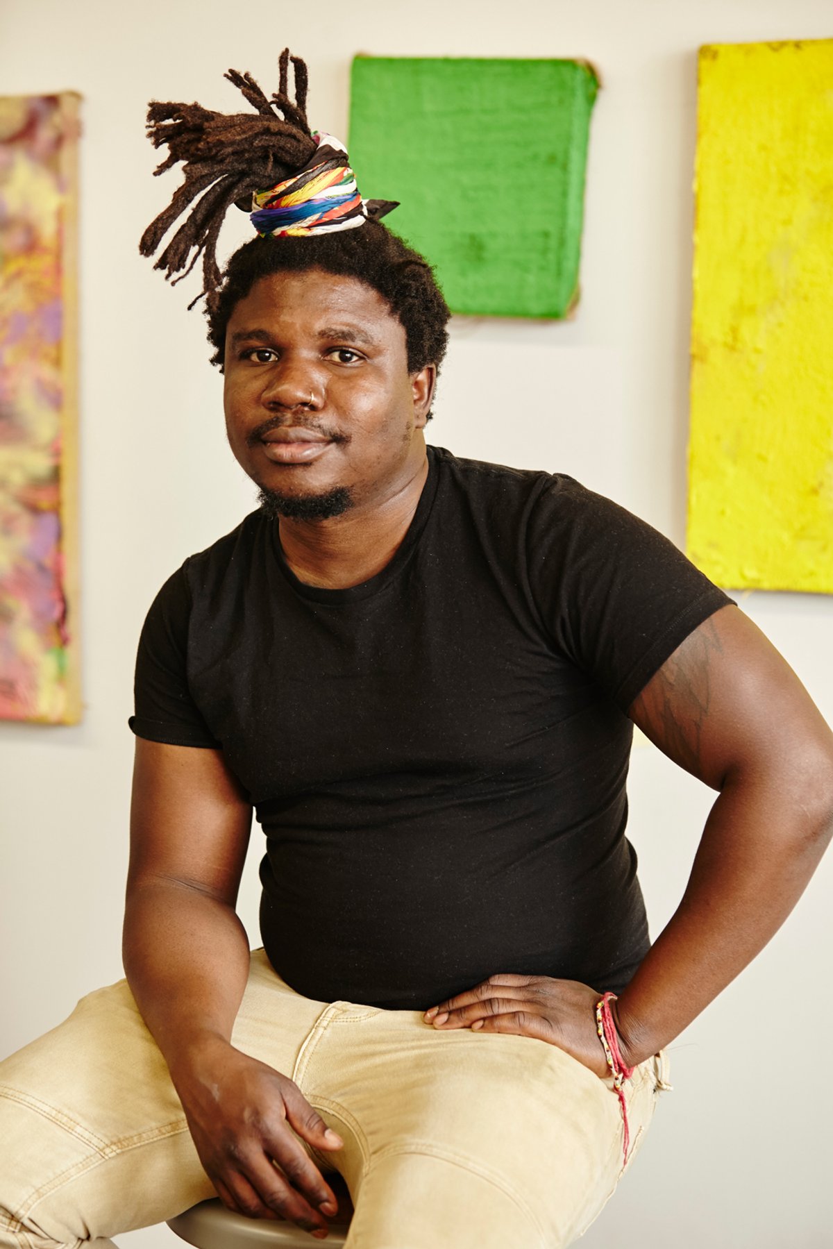 Alvaro Barrington
Credit: © Alvaro Barrington. Courtesy the Artist and Sadie Coles HQ, London; Photo: Jeremiah Cumberbatch