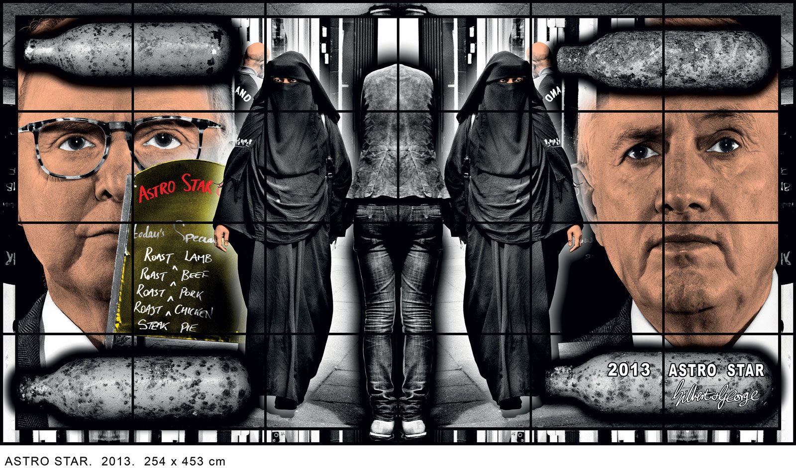 Gilbert & George's "Astro Star" (2013) Courtesy of Gilbert & George