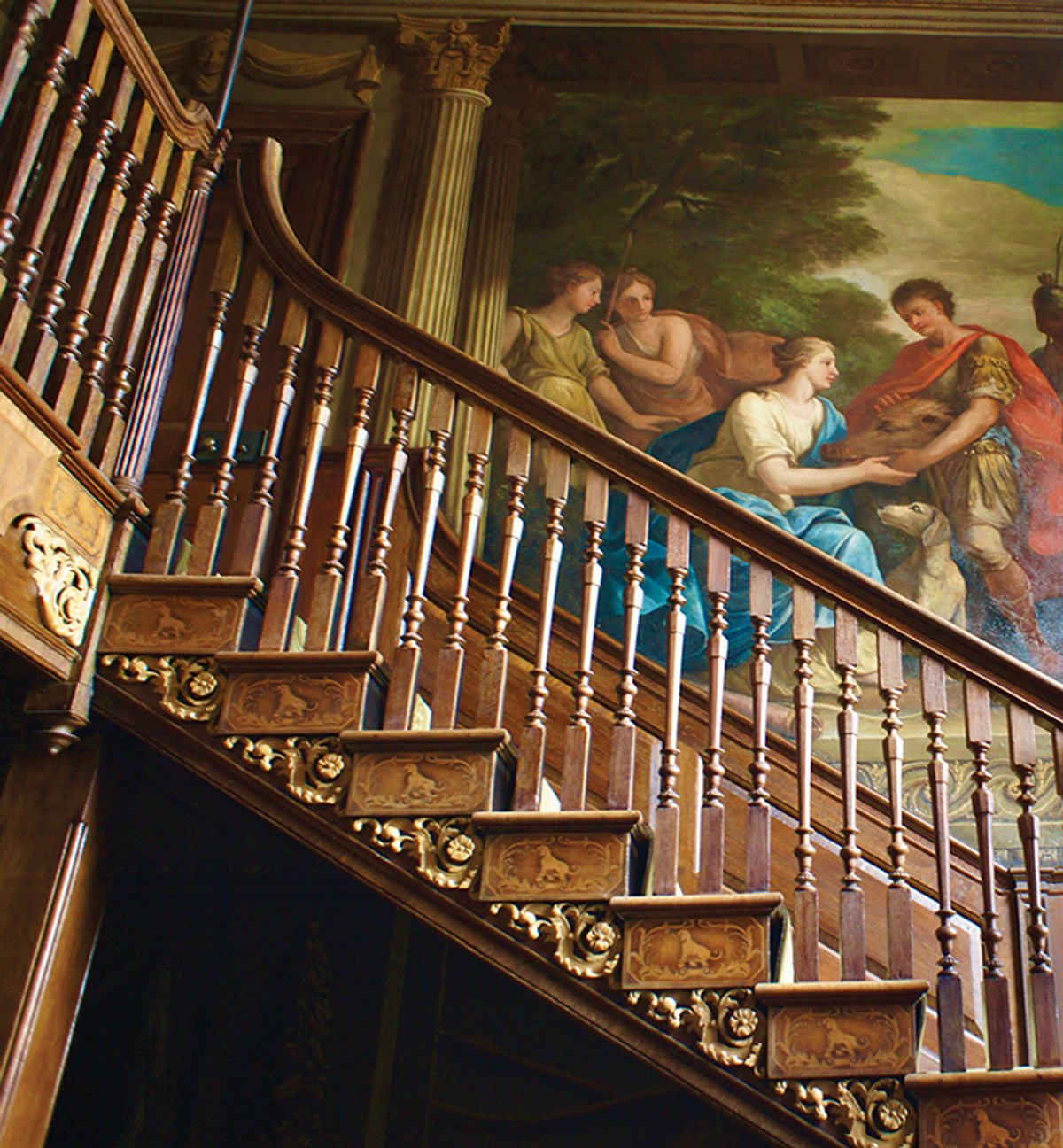 James Thornhill’s mural in the staircase hall at Sherborne House has been restored
Samuel Kennedy