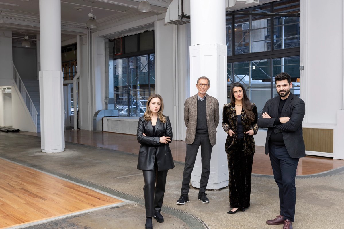 Talia Rosen, Arne Glimcher, Kathleen McDonnell and Oliver Shultz Photo: 2022 © Luca Pioltelli, courtesy Pace Gallery
