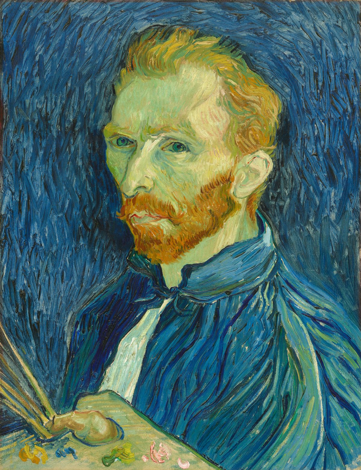Vincent van Gogh’s Self-portrait (1889), painted in the asylum Courtesy of the National Gallery of Art, Washington, DC