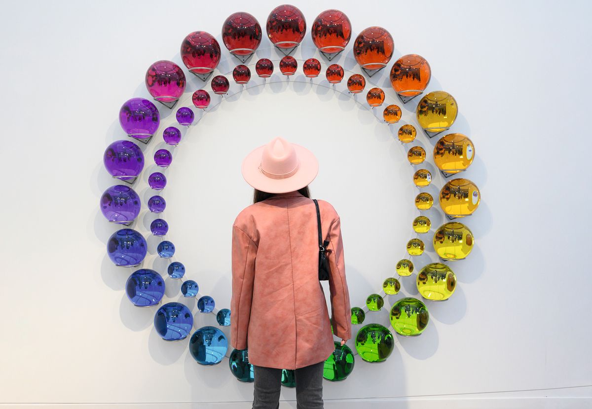 Olafur Eliasson’s Endlessly Happy Visible Endings (2023) at Frieze Los Angeles in February. Coming just weeks after the city’s devastating wildfires, Frieze focused on projects to help local artists Photo: Casey Kelbaugh