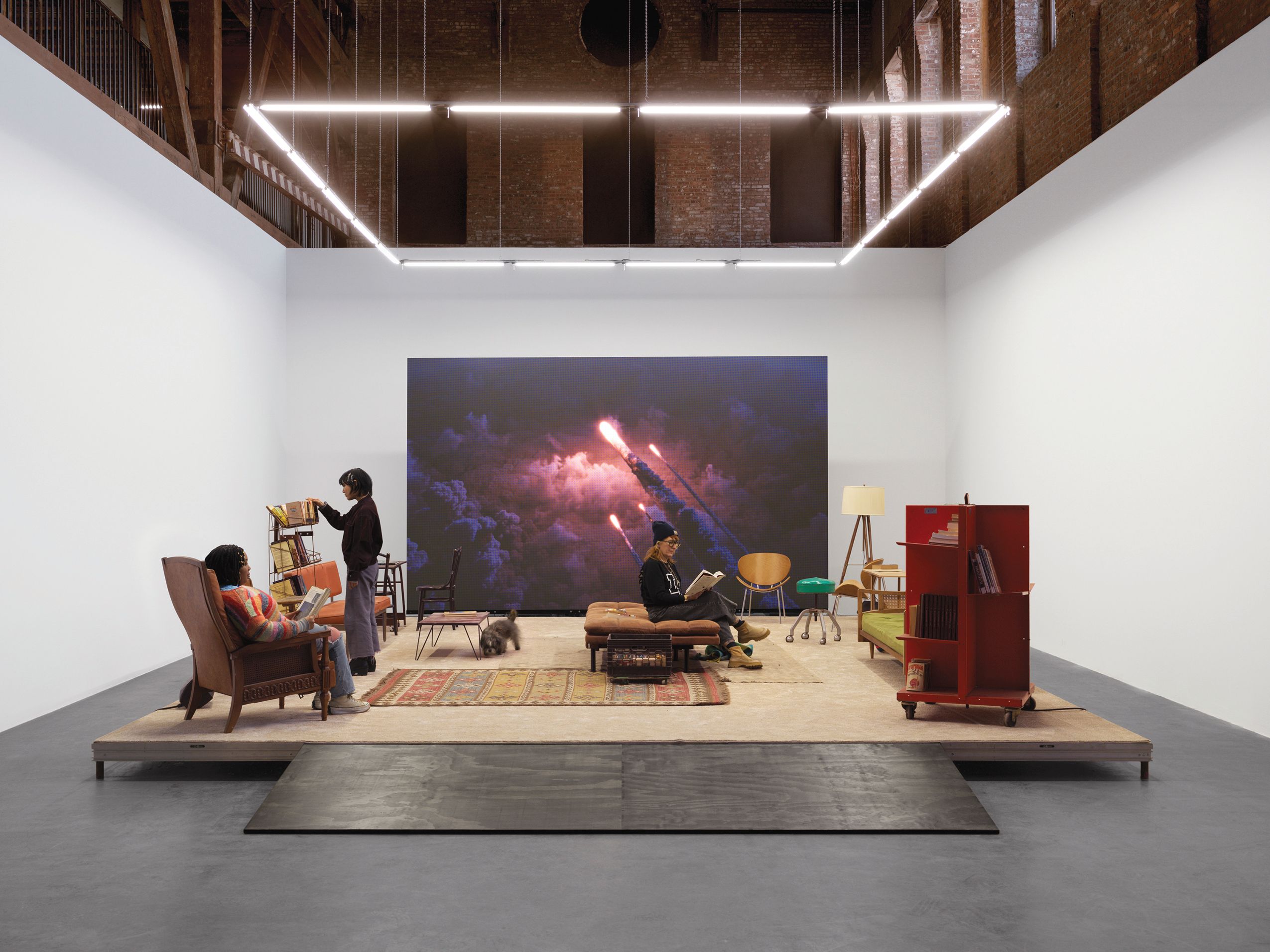 Shaper of God, an exhibition by American Artist at Brooklyn’s Pioneer Works art centre, is the culmination of a four-year project inspired by the life and work of Octavia E. Butler. The show’s title is taken from a religious text written by Lauren Oya Olamina, the protagonist of Butler’s 1993 novel Parable of the Sower

Photo: Dan Bradica; Courtesy of American Artist and Pioneer Works