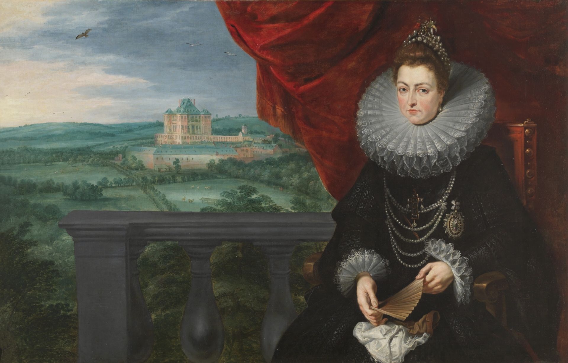 Peter Paul Rubens and Jan Brueghel the Elder's The Infanta Isabel Clara Eugenia (around 1615) Courtesy of Museo Nacional del Prado, Madrid