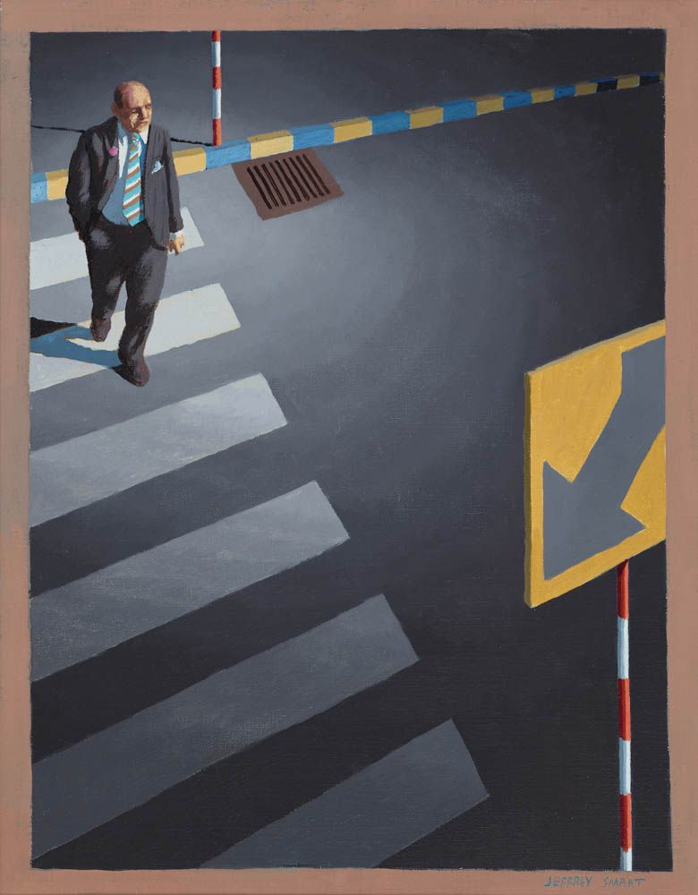 This 1981 work, Study For Man With Bouquet, by the Adelaide-born painter Jeffrey Smart (1921-2013), is part of the collection of CBUS, an Australian retirement fund. The works being sold off are expected to net around $6.3m © Jeffrey Smart



