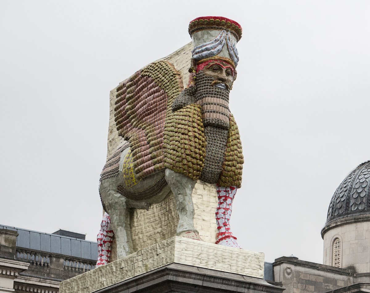 Michael Rakowitz's Fourth Plinth commission, The Invisible Enemy Should Not Exist, in Trafalgar Square Photo: Caroline Teo