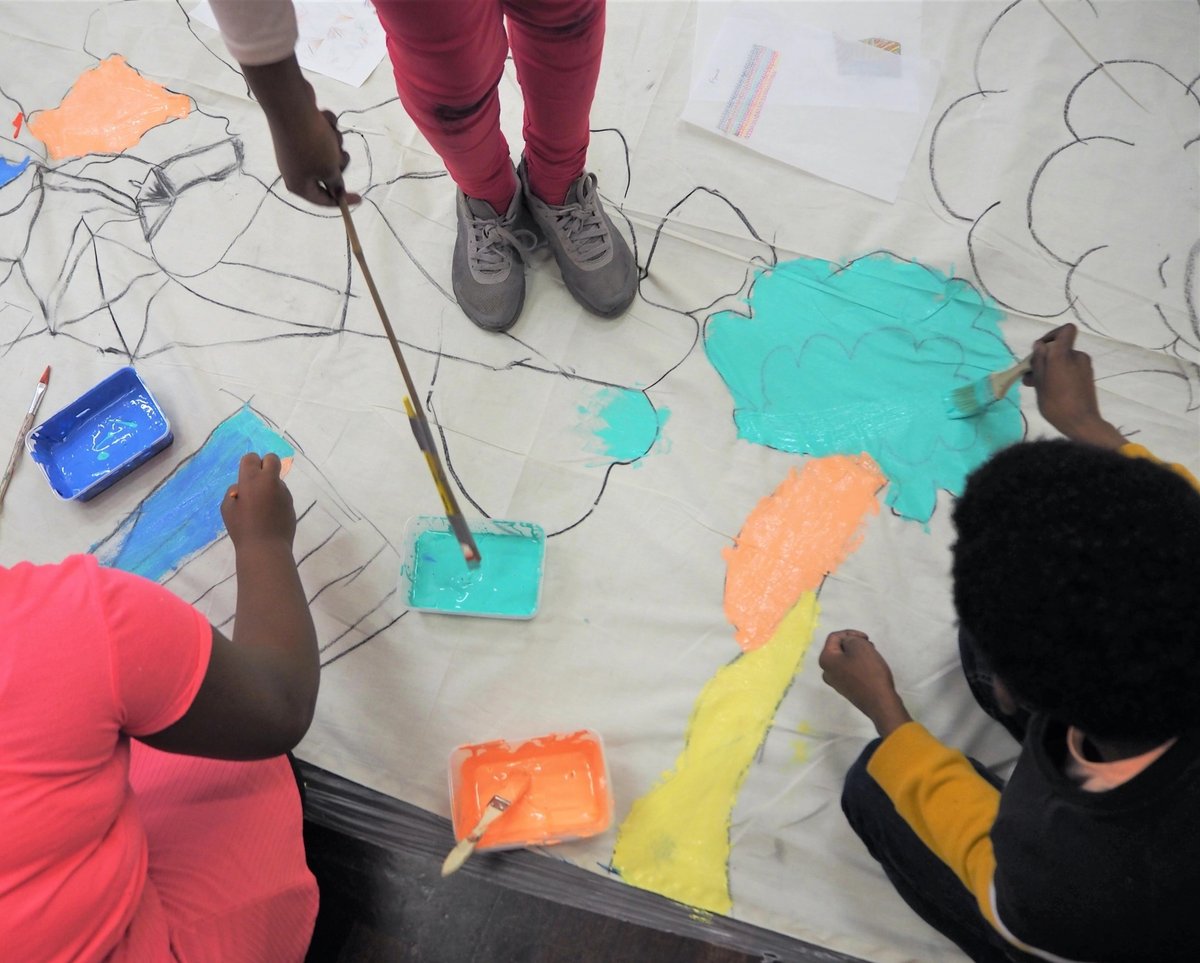 Only 2.7% of the UK's art sector come from Black, Asian and ethnically diverse backgrounds. Picture: Drawing Act II: Pattern Performance Parade, with Alexis Teplin, 2020. © Drawing Room London