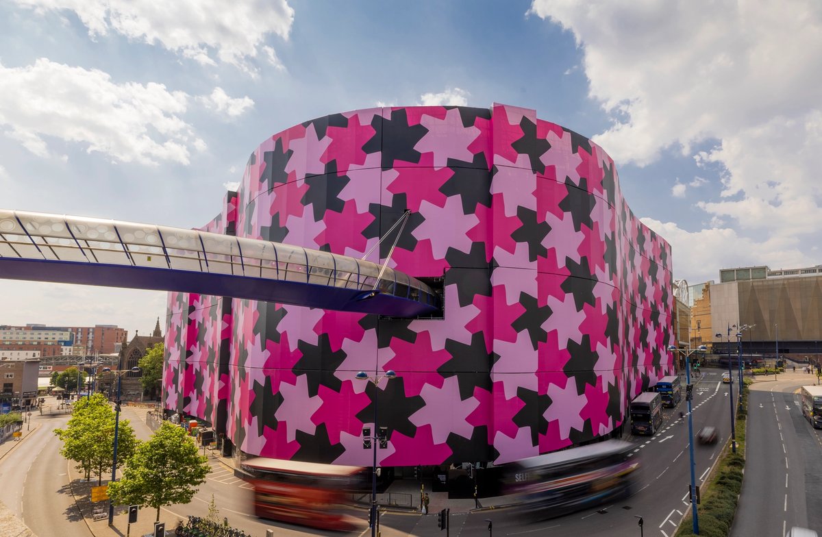 Infinity Pattern 1, Osman Yousefzada's commission for BIrmingham's Selfridges shopping centre Photo: Jason Alden