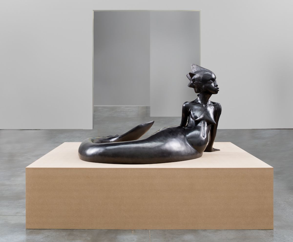 Wangechi Mutu, Water Woman (2017) Courtesy the Artist and Gladstone Gallery. Image provided courtesy of the Fine Arts Museums of San Francisco