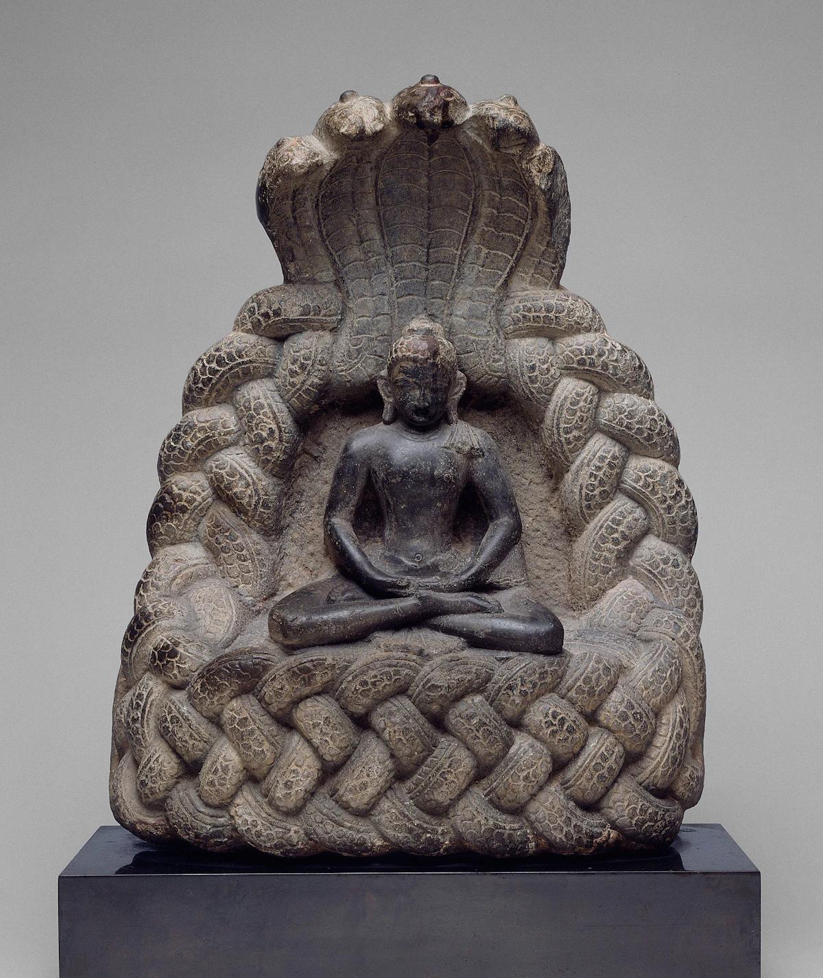 Buddha Sheltered by the Serpent King Muchalinda (12th century AD) Courtesy of the Art Institute of Chicago