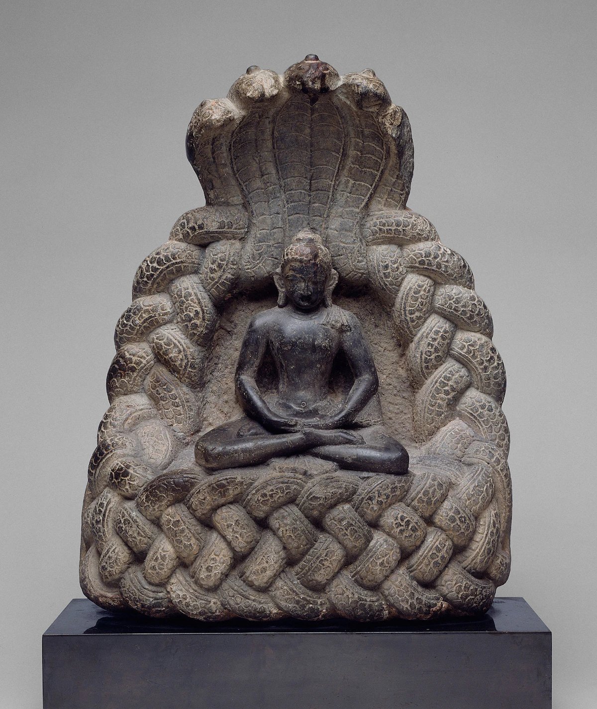 Buddha Sheltered by the Serpent King Muchalinda (12th century AD) Courtesy of the Art Institute of Chicago