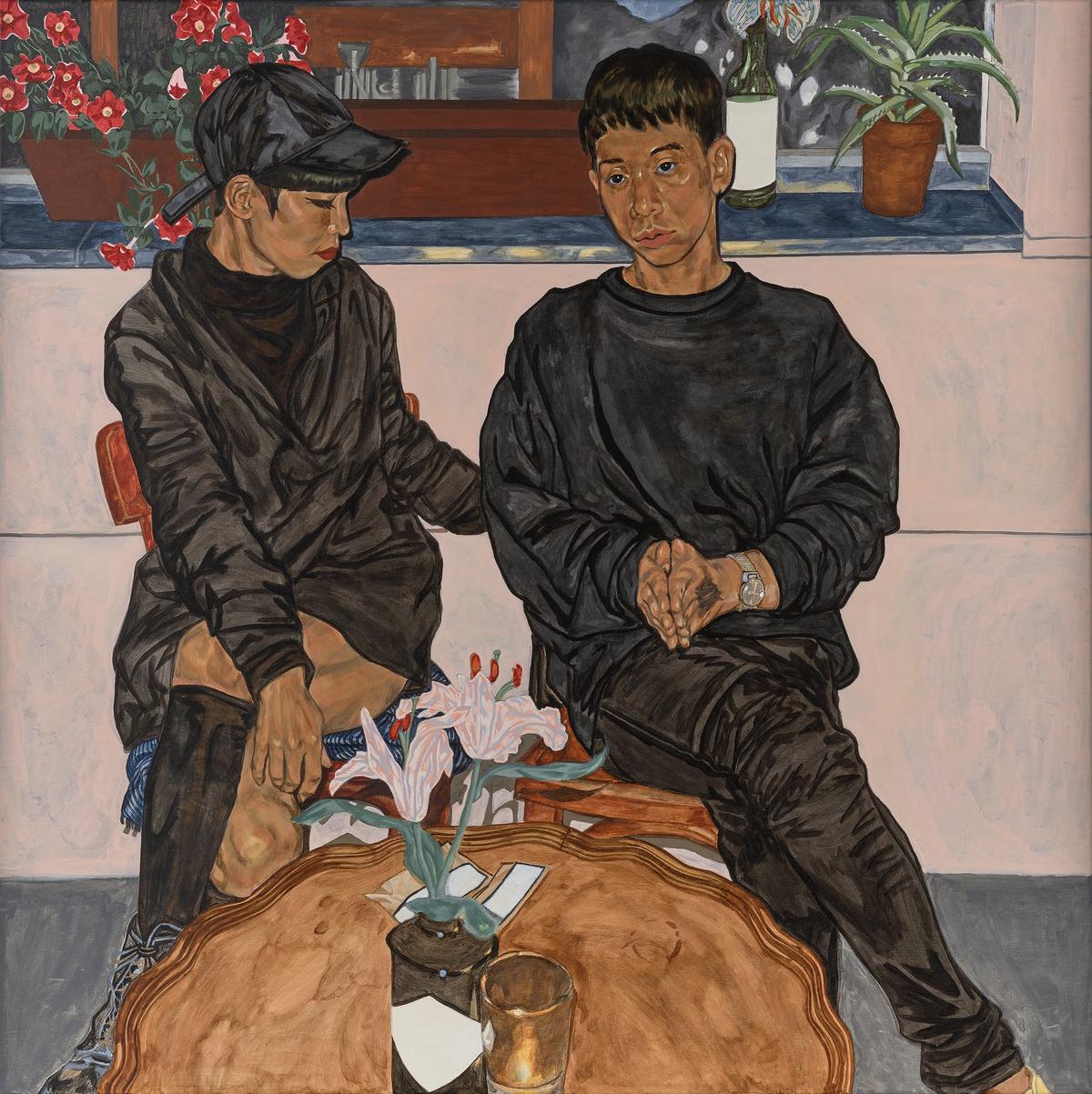 Jiab Prachakul's Night Talk (2019) has won first prize in the BP Portrait Award 2020 © Jiab Prachakul