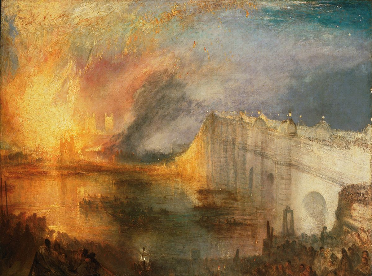 J.M.W. Turner’s The Burning of the House of Lords and Commons, 16th October 1834 (1835)
Philadelphia Museum of Art