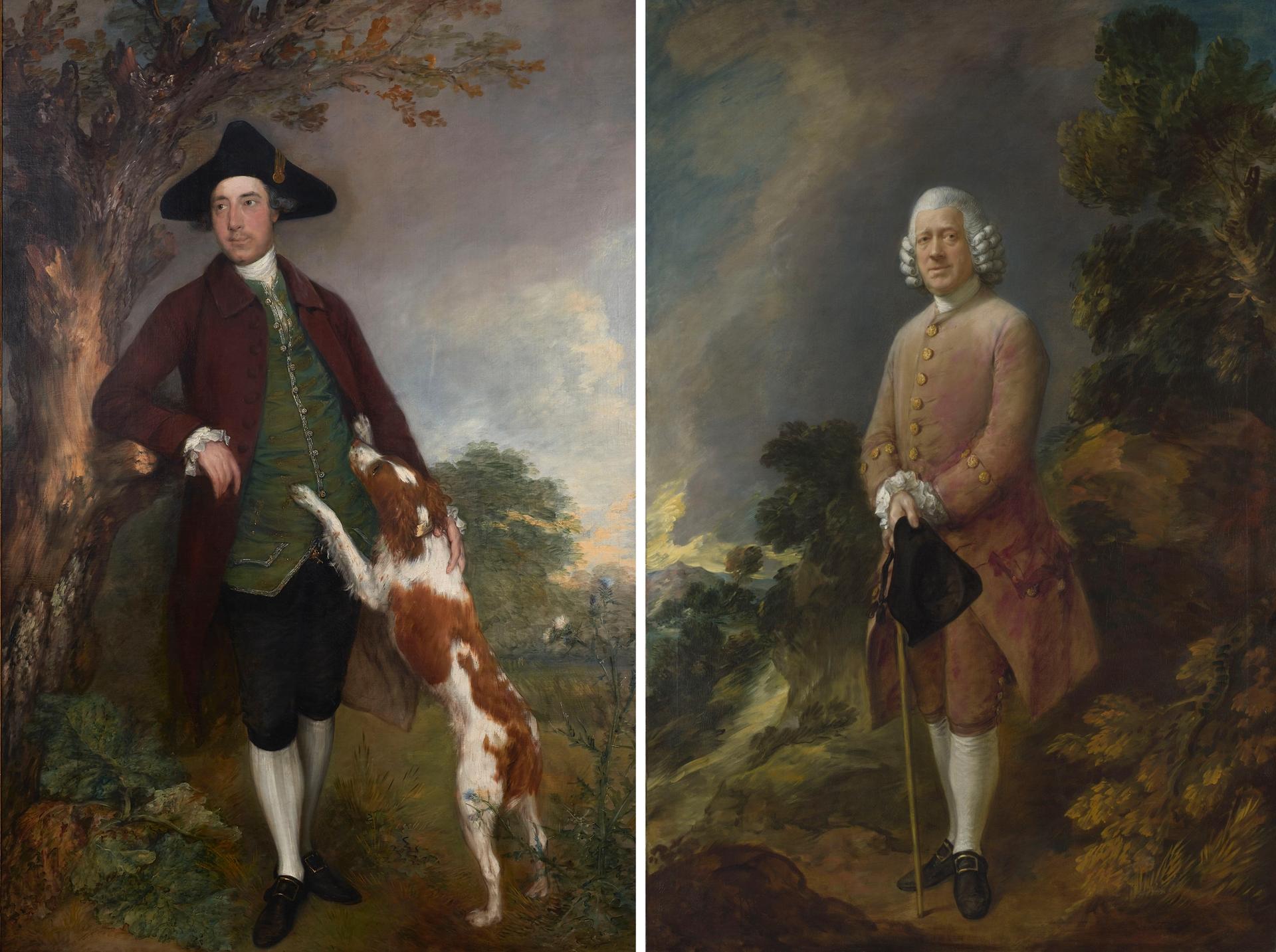 Left: Thomas Gainsborough's George, Lord Vernon (1767) from Southampton City Art Gallery; and right: Dr Ralph Schomberg (around 1770), also by Gainsborough, from the National Gallery Left: © Southampton Cultural Services; right: © The National Gallery, London