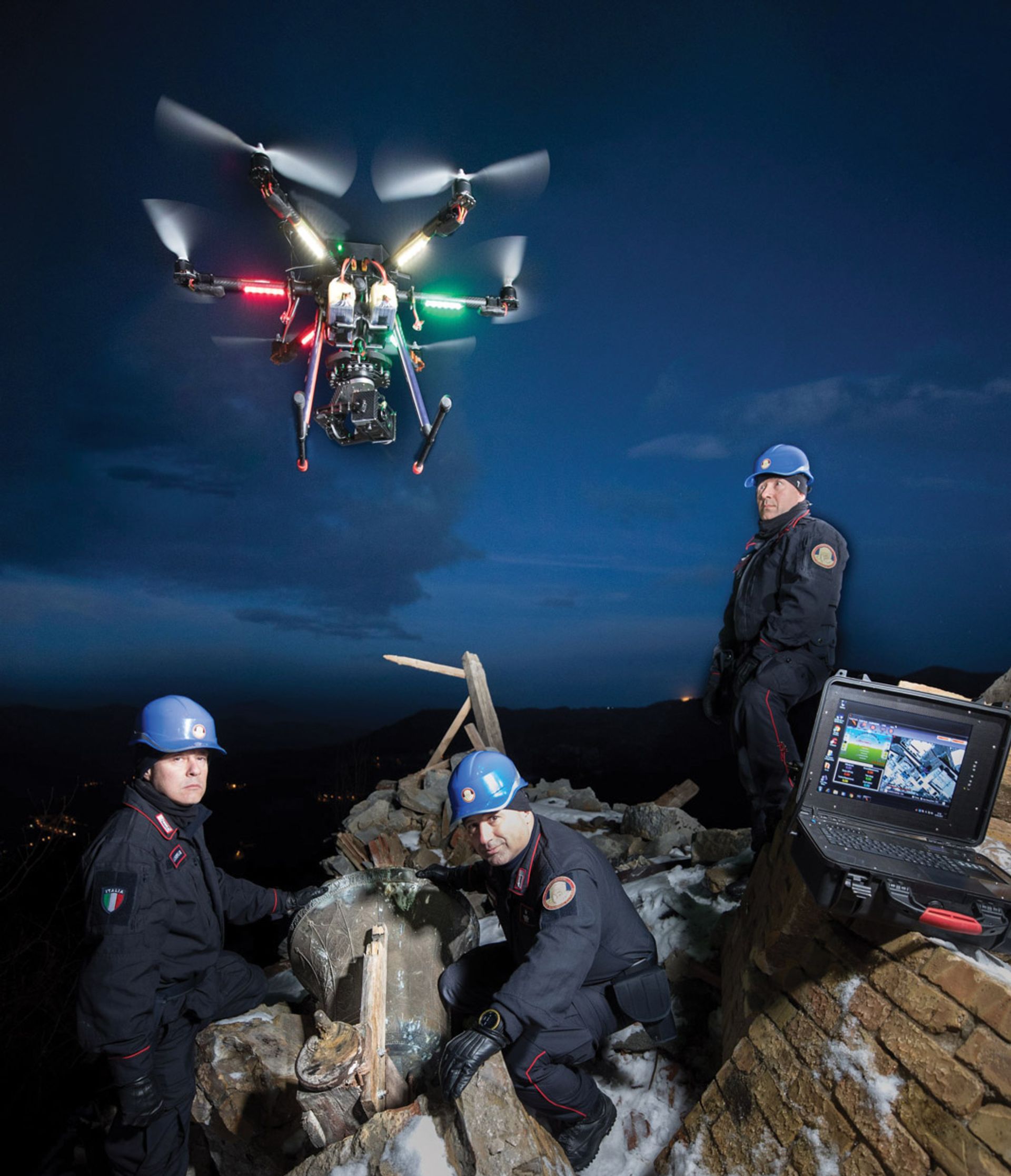 Eye in the sky: the carabinieri are now using drones to help their investigations © Carabinieri TPC
