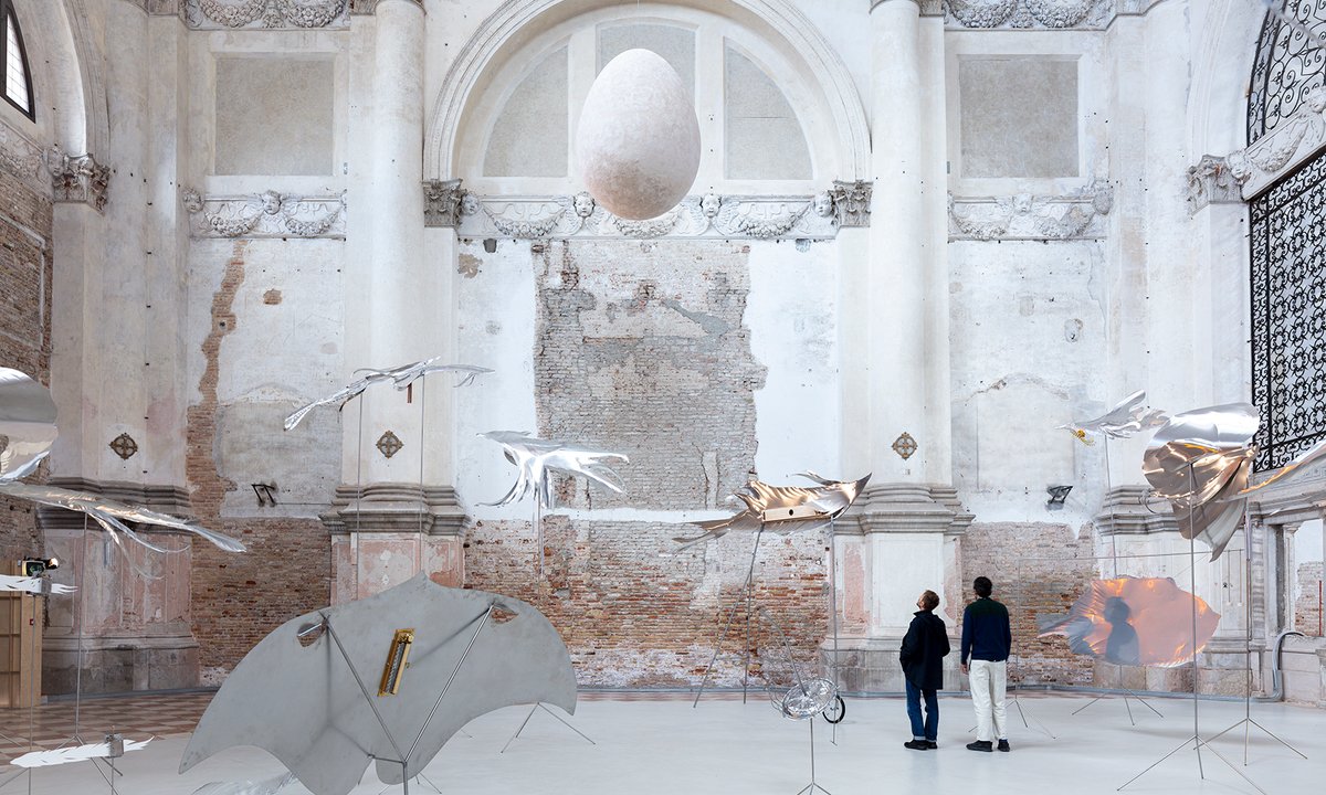 Artists Petrit Halilaj and Álvaro Urbano take a swipe at Italian government’s LGBTQ discrimination in Venice installation Artists Petrit Halilaj and Álvaro Urbano take a swipe at Italian government’s LGBTQ discrimination in Venice installation
