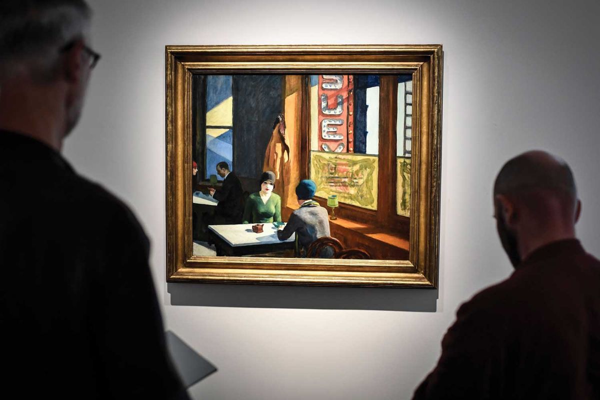 Edward Hopper's Chop Suey (1929) is among 65 works promised to the Seattle Art Museum by local collector Barney Ebsworth Stephane De Sakutin/AFP via Getty Images