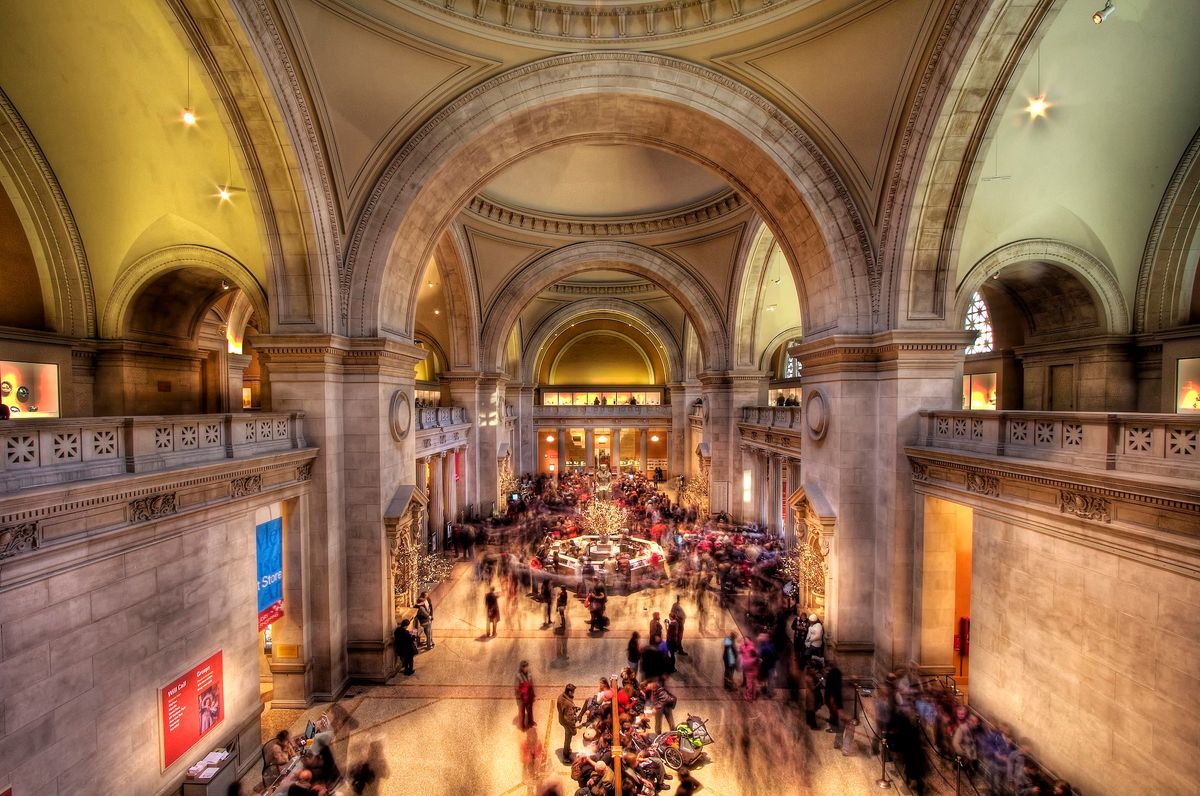 The great hall of the Metropolitan Museum of Art in New York Photo by Carmelo Bayarcal, via Wikimedia Commons